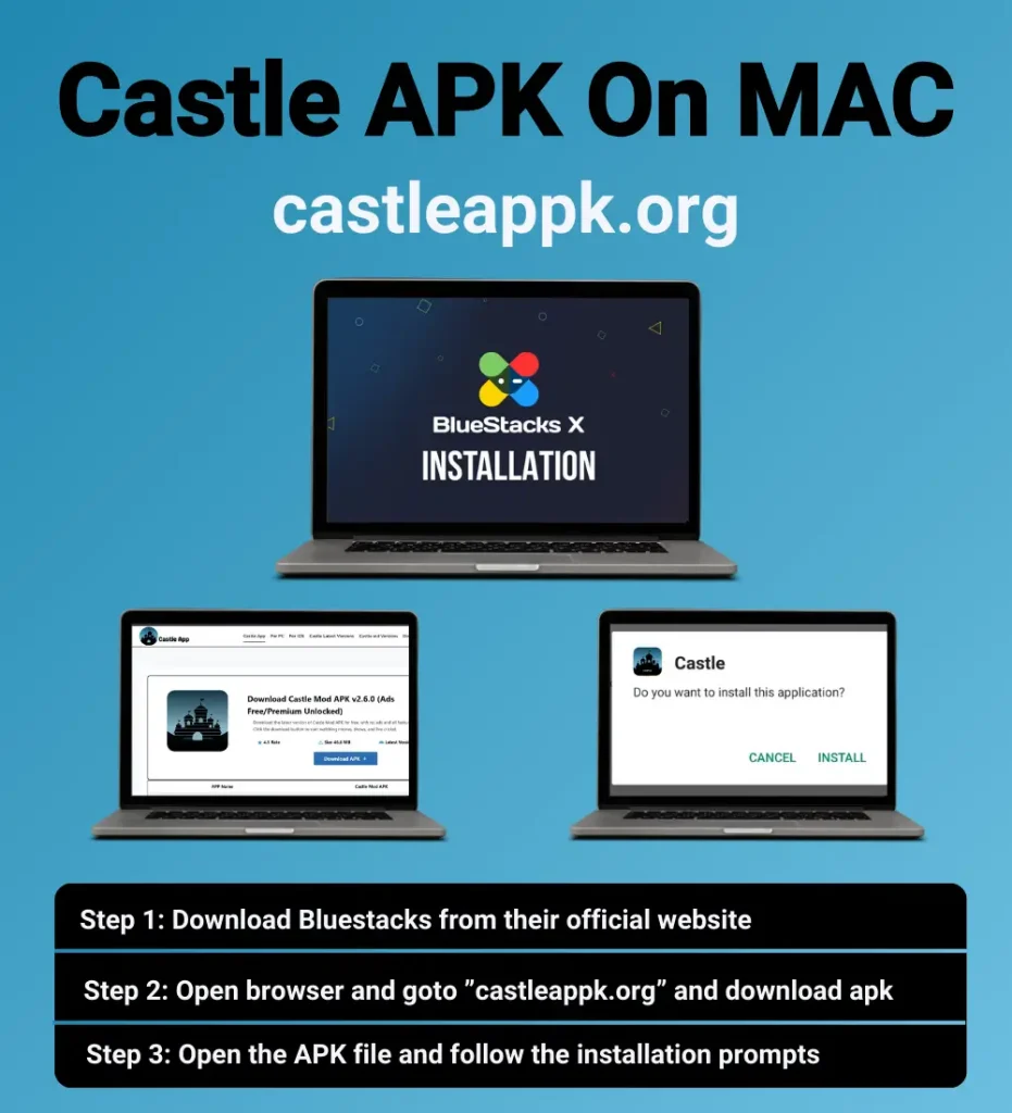 Castle APK on Mac - Step-by-step installation guide with BlueStacks